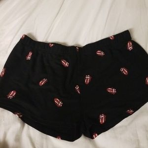 ROLLING STONES NEW cotton/polyester black SHORTS